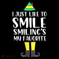 Smiling Is My Favorite Christmas Elf Buddy Sustainable Bucket Hat