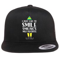 Smiling Is My Favorite Christmas Elf Buddy Flatbill Hat
