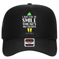 Smiling Is My Favorite Christmas Elf Buddy Trucker Hat