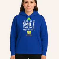 Smiling Is My Favorite Christmas Elf Buddy Hoodie