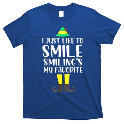 Smiling Is My Favorite Christmas Elf Buddy T-Shirt