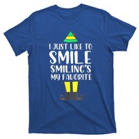 Smiling Is My Favorite Christmas Elf Buddy T-Shirt