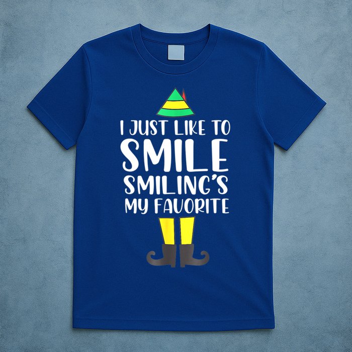 Smiling Is My Favorite Christmas Elf Buddy T-Shirt