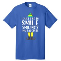 Smiling Is My Favorite Christmas Elf Buddy Tall T-Shirt