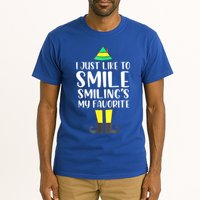 Smiling Is My Favorite Christmas Elf Buddy Tall T-Shirt