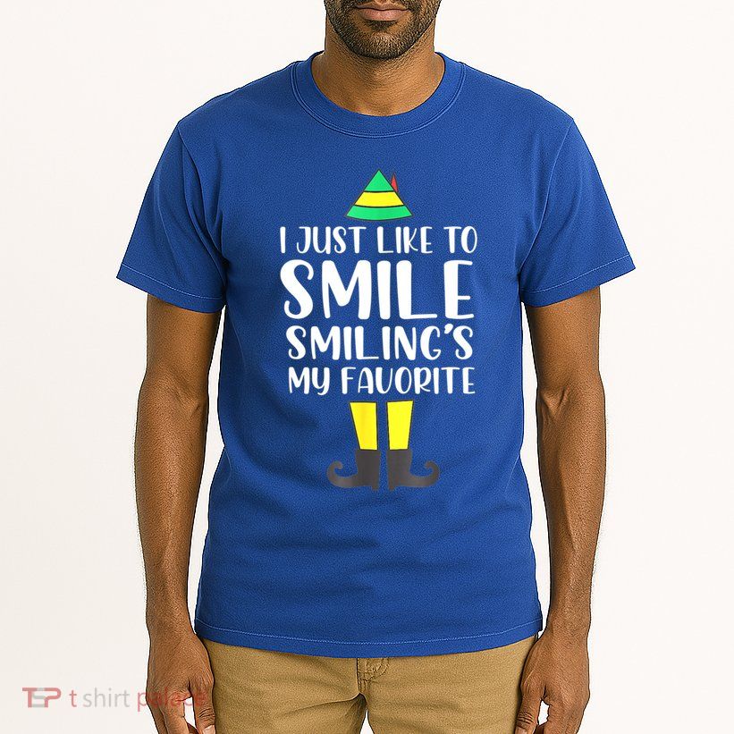 Smiling Is My Favorite Christmas Elf Buddy Tall T-Shirt