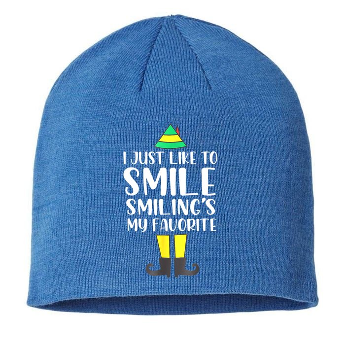 Smiling Is My Favorite Christmas Elf Buddy Sustainable Beanie
