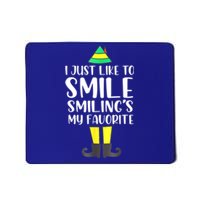 Smiling Is My Favorite Christmas Elf Buddy Mousepad