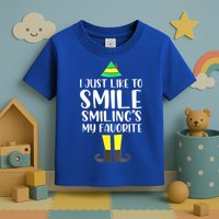Smiling Is My Favorite Christmas Elf Buddy Toddler T-Shirt