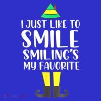 Smiling Is My Favorite Christmas Elf Buddy Short Acrylic Beanie