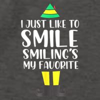 Smiling Is My Favorite Christmas Elf Buddy Vector Backpack