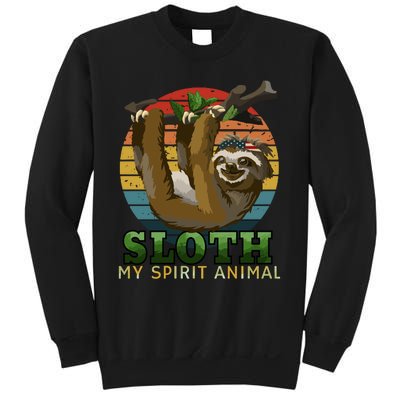 Sloth Is My Spirit Animal Funny Sloth Sweatshirt