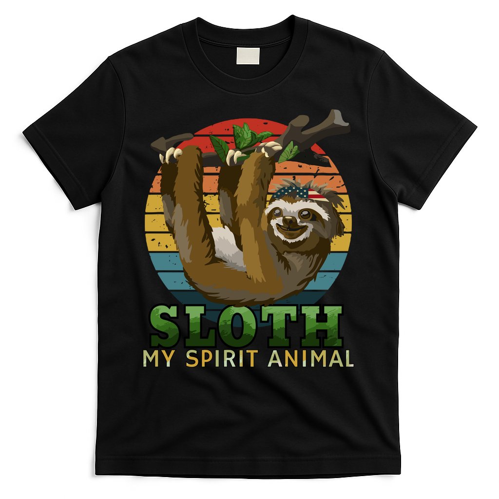 Sloth Is My Spirit Animal Funny Sloth T-Shirt