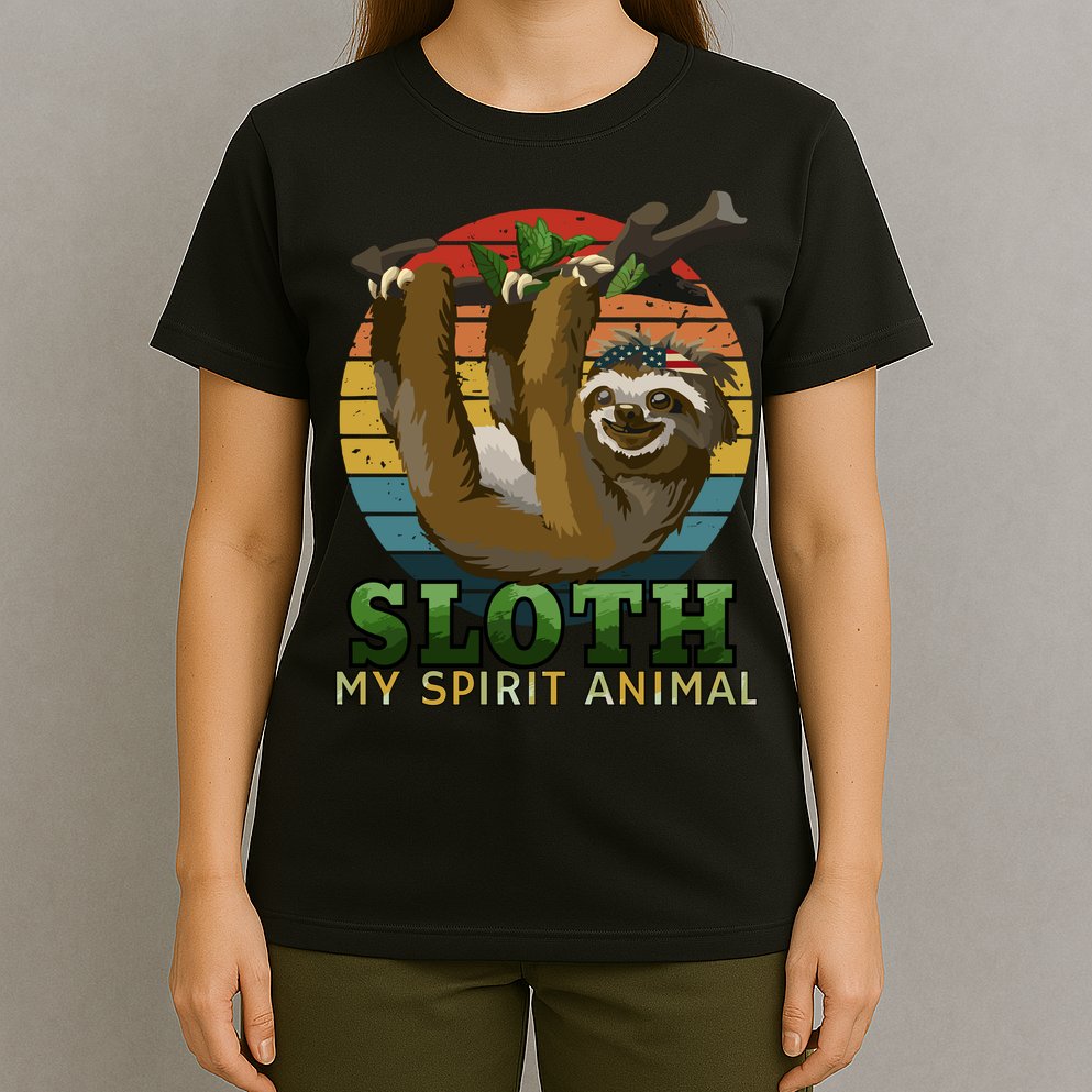 Sloth Is My Spirit Animal Funny Sloth T-Shirt