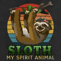 Sloth Is My Spirit Animal Funny Sloth Adult Drive Performance Visor