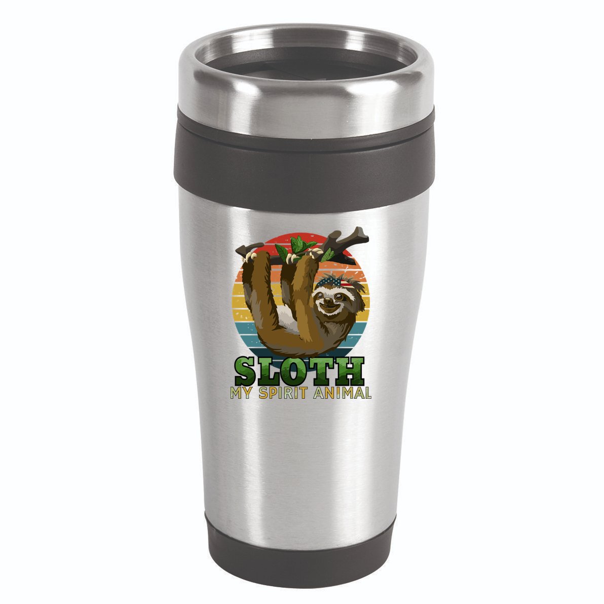 Sloth Is My Spirit Animal Funny Sloth 16oz Travel Tumbler