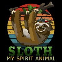 Sloth Is My Spirit Animal Funny Sloth Cooling Performance Long Sleeve Crew