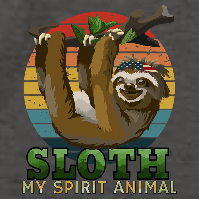 Sloth Is My Spirit Animal Funny Sloth Vector Backpack
