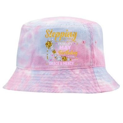 Stepping Into May Birthday With Gods Grace And Mercy Tie-Dyed Bucket Hat