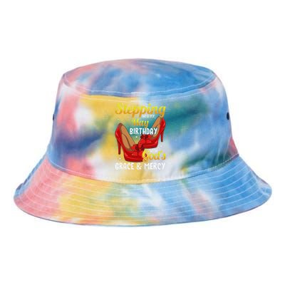 Stepping Into My May Birthday With God's Grace & Mercy Tie Dye Newport Bucket Hat