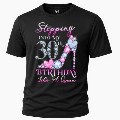 Stepping Into My 30th  Birthday Like A Queen Performance Shirt