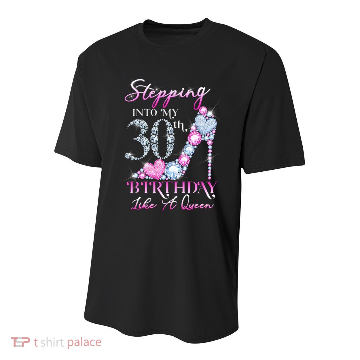 Stepping Into My 30th  Birthday Like A Queen Youth Performance Sprint T-Shirt