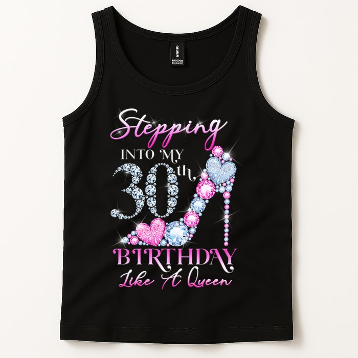 Stepping Into My 30th  Birthday Like A Queen Tank Top