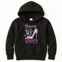 Stepping Into My 30th  Birthday Like A Queen Kids Hoodie