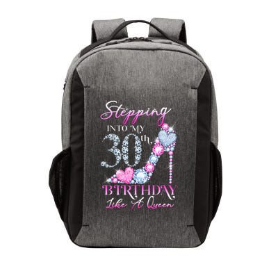 Stepping Into My 30th  Birthday Like A Queen Vector Backpack