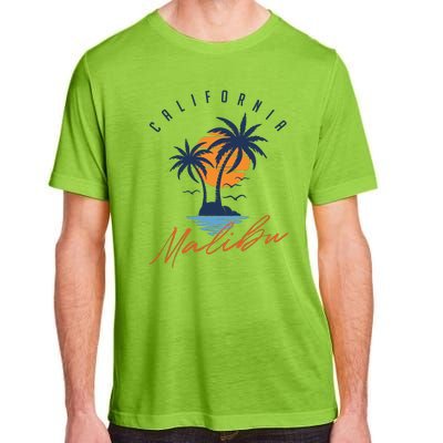 Summer In Malibu Beach Adult ChromaSoft Performance T-Shirt