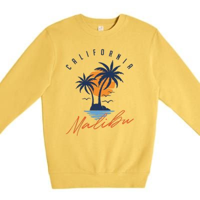 Summer In Malibu Beach Premium Crewneck Sweatshirt