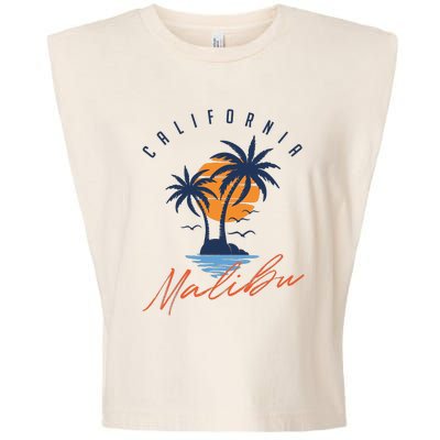 Summer In Malibu Beach Garment-Dyed Women's Muscle Tee