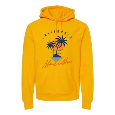 Summer In Malibu Beach Premium Hoodie