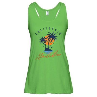 Summer In Malibu Beach Ladies Essential Flowy Tank