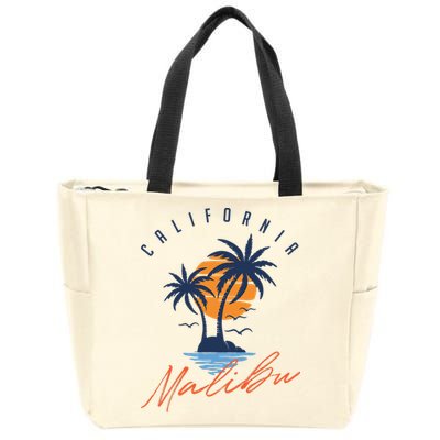 Summer In Malibu Beach Zip Tote Bag