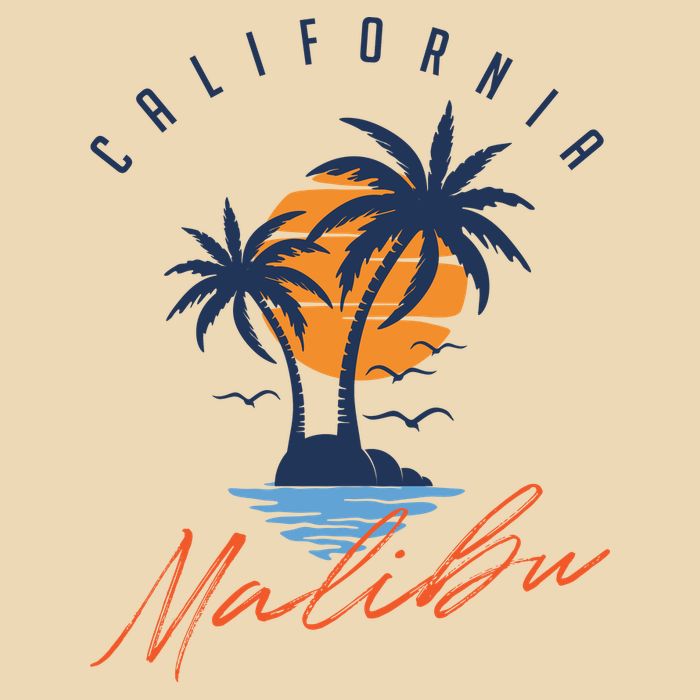 Summer In Malibu Beach Zip Tote Bag