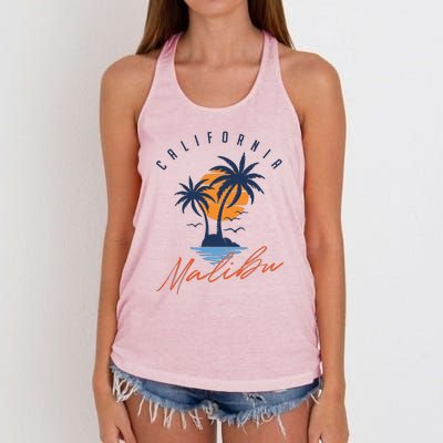 Summer In Malibu Beach Women's Knotted Racerback Tank