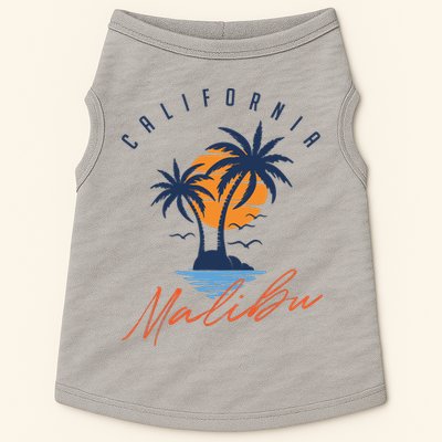 Summer In Malibu Beach Doggie Tank