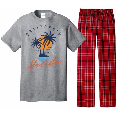 Summer In Malibu Beach Pajama Set