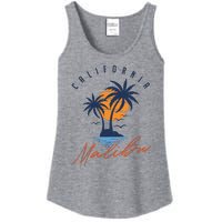 Summer In Malibu Beach Ladies Essential Tank