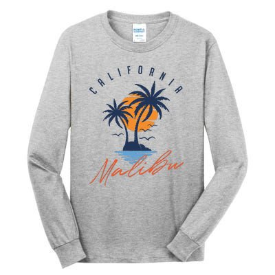 Summer In Malibu Beach Tall Long Sleeve T-Shirt