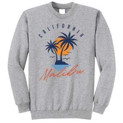 Summer In Malibu Beach Tall Sweatshirt