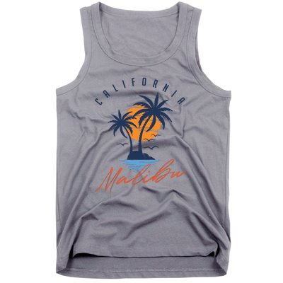 Summer In Malibu Beach Tank Top