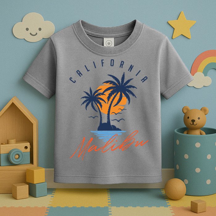 Summer In Malibu Beach Toddler T-Shirt
