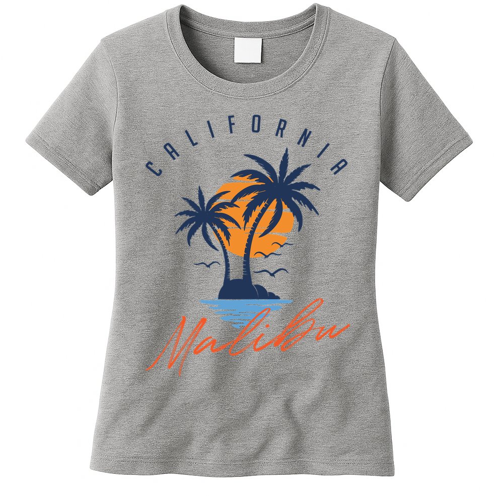 Summer In Malibu Beach Womens T-Shirt