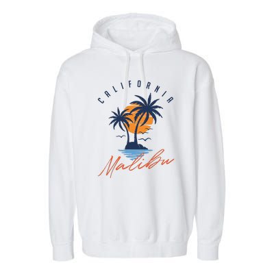 Summer In Malibu Beach Garment-Dyed Fleece Hoodie