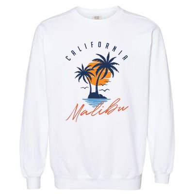 Summer In Malibu Beach Garment-Dyed Sweatshirt