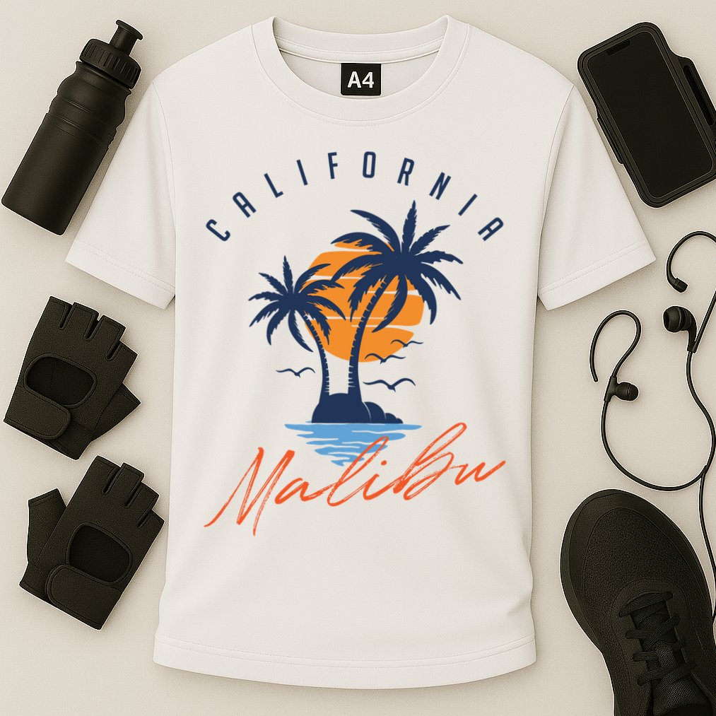 Summer In Malibu Beach Performance Shirt