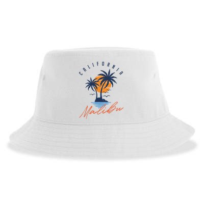 Summer In Malibu Beach Sustainable Bucket Hat