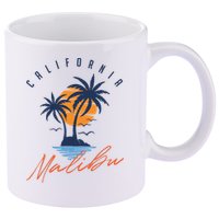 Summer In Malibu Beach 11oz C Handle Ceramic Mug